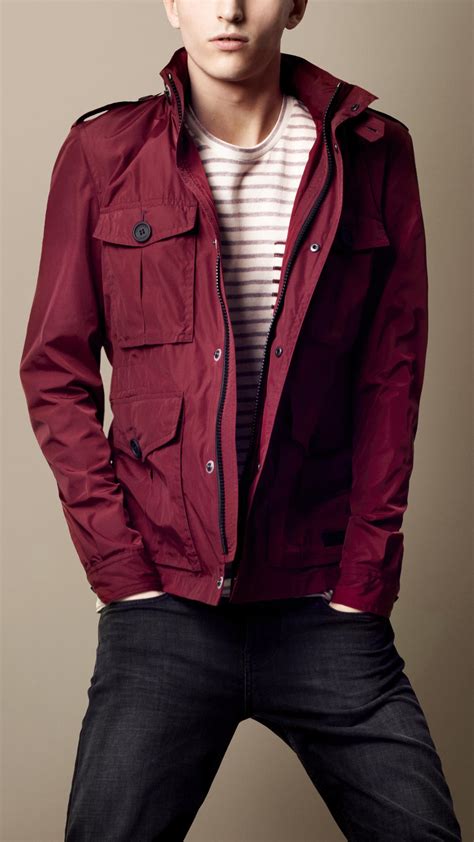 burberry red jacket|red Burberry jacket men's.